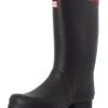 Hunter Argyll Short Knee Wellington Boots - Black