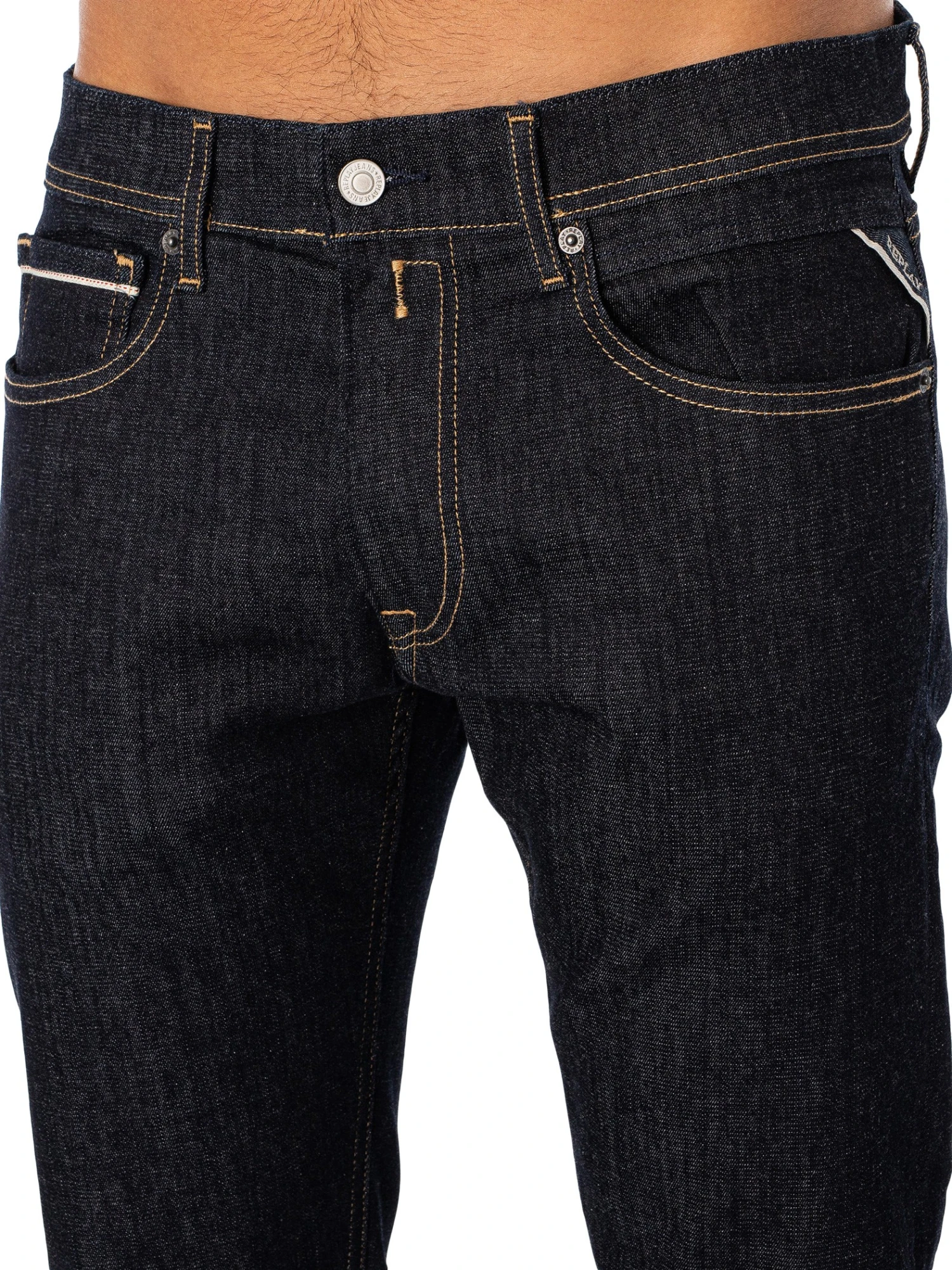 Replay Grover Hyperflex Straight Jeans - Dark Blue 5 Replay Grover Hyperflex Straight Jeans - Dark Blue - Image 5
