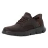Skechers Slip-ins Garza Leather Trainers - Chocolate