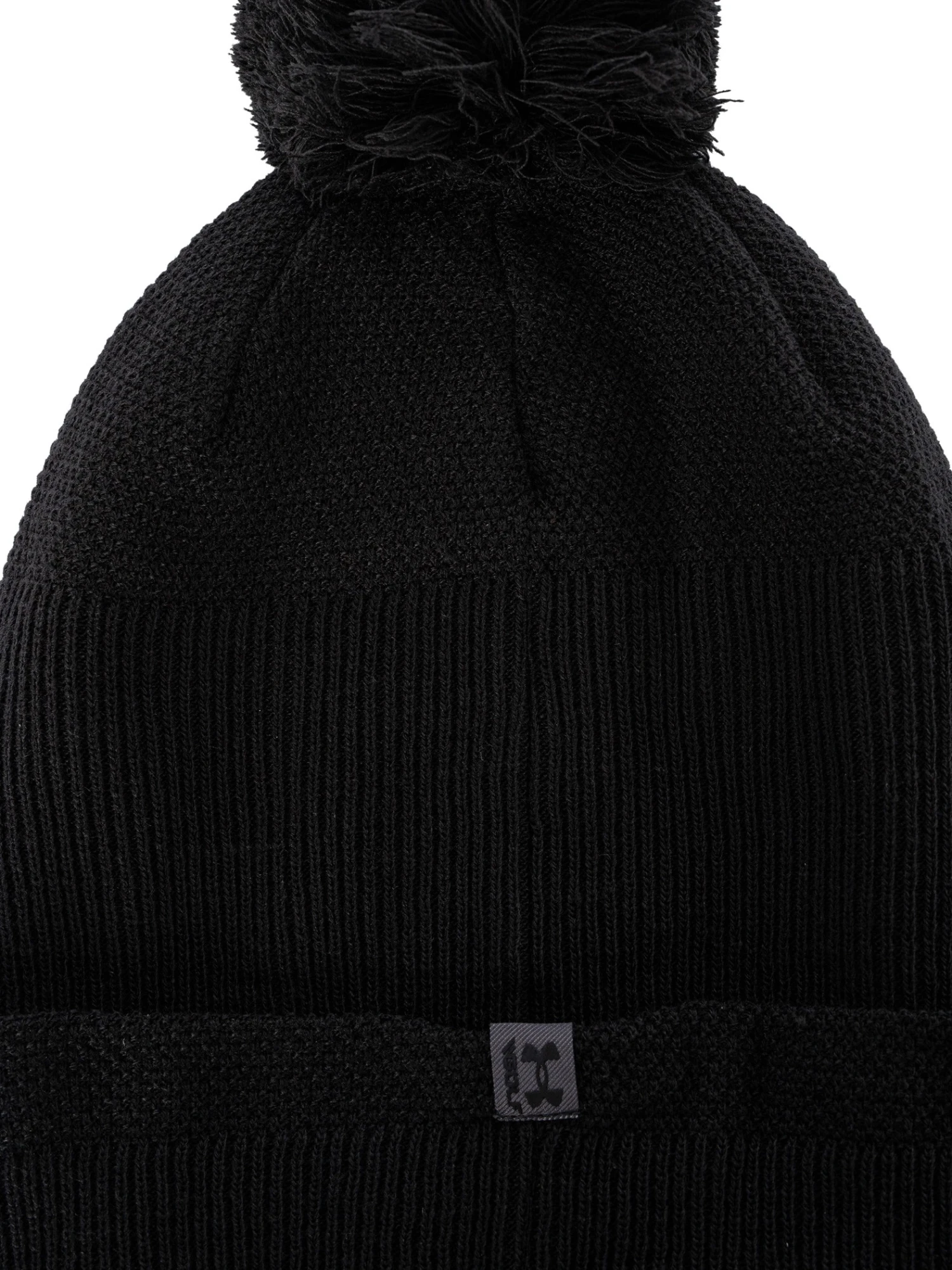 Under Armour Driver Pom Beanie - Black 4 Under Armour Driver Pom Beanie - Black - Image 4