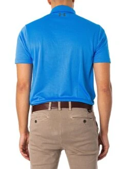Under Armour Tech Golf Polo Shirt - Blue -Standout Fashion Shop 49570c