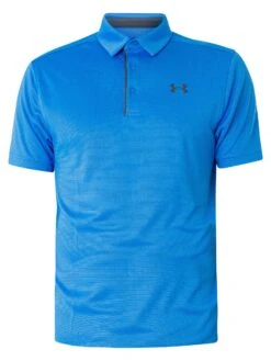 Under Armour Tech Golf Polo Shirt - Blue -Standout Fashion Shop 49570g