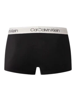 Calvin Klein 3 Microfiber Stretch Low Rise Trunks - Black (Tigers Eye, Lunar Rock) -Standout Fashion Shop 49584d