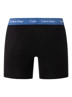 Calvin Klein 3 Pack Boxer Briefs - Black (Marron/Skyway/True Navy) -Standout Fashion Shop 49586h