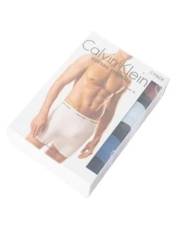 Calvin Klein 3 Pack Boxer Briefs - Black (Marron/Skyway/True Navy) -Standout Fashion Shop 49586i