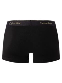 Calvin Klein 3 Pack Modern Cotton Trunks - Black/Red -Standout Fashion Shop 49590d