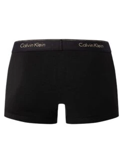Calvin Klein 3 Pack Modern Cotton Trunks - Black/Red -Standout Fashion Shop 49590h