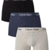 Calvin Klein 3 Pack Stencil Logo Trunks - Black/Speakeasy/Grey Heather