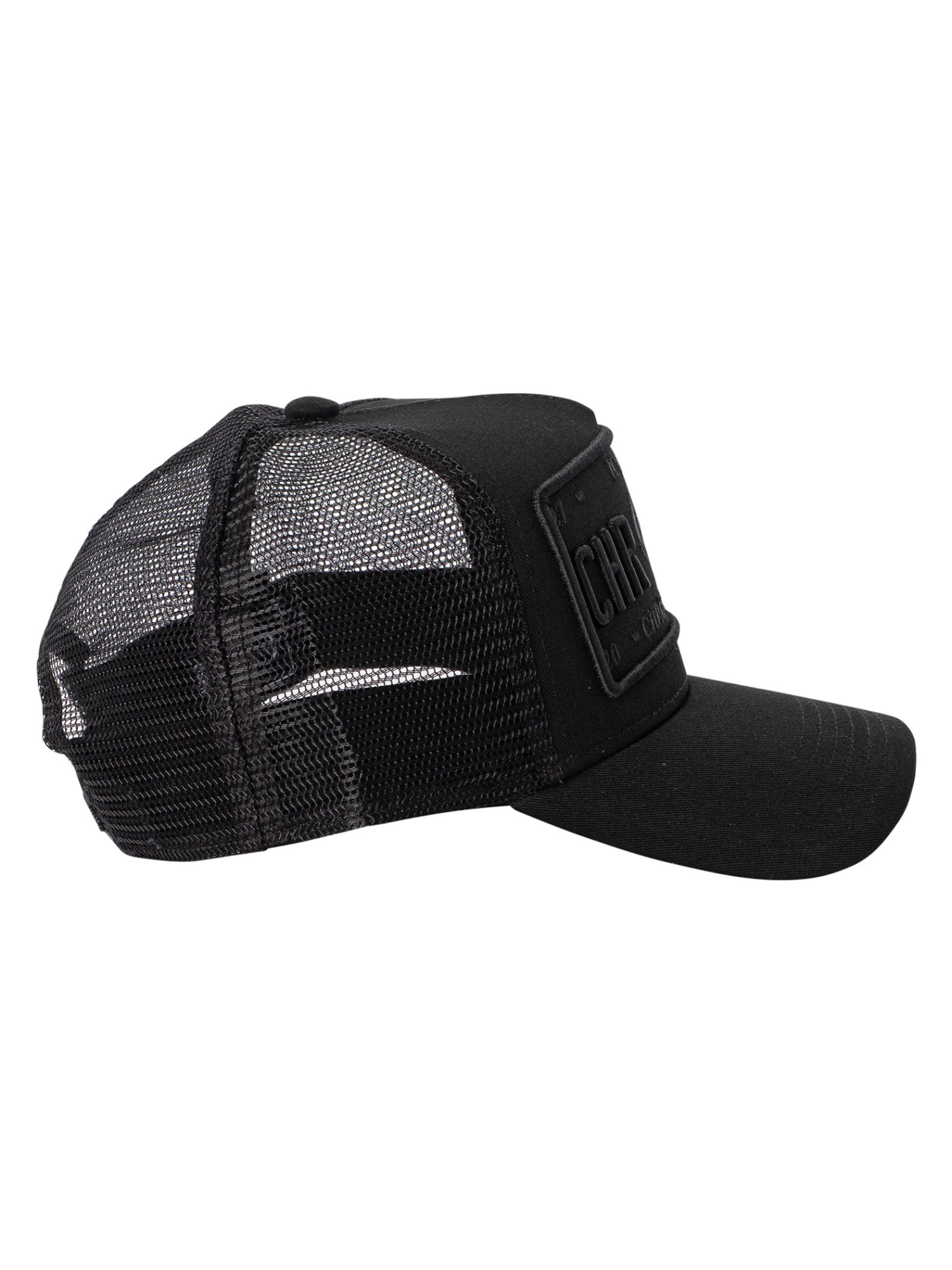 Christian Rose Iconic 50/50 Plate Trucker Cap - Black/Grey 4 Christian Rose Iconic 50/50 Plate Trucker Cap - Black/Grey - Image 4