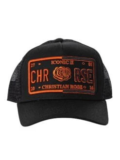 Christian Rose Iconic 50/50 Plate Trucker Cap - Black/Orange 11 Christian Rose Iconic 50/50 Plate Trucker Cap - Black/Orange -Standout Fashion Shop 49596e